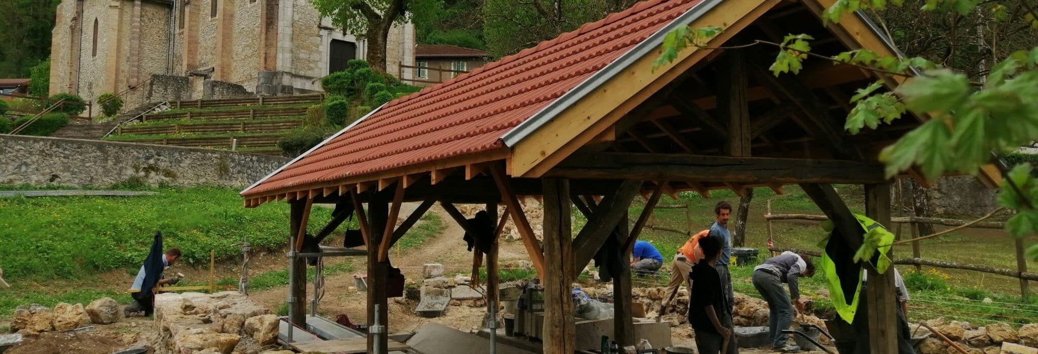 Restauration-patrimoine-lavoir-saint-gervais-isere-Aplomb-isere-38